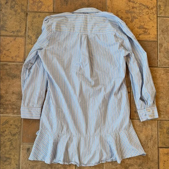 Quince 100% Organic Cotton Poplin Drop Waist Shirt Dress - Picture 7 of 7